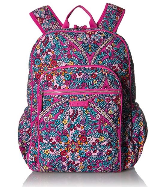 Pink patterned Vera Bradley backpack